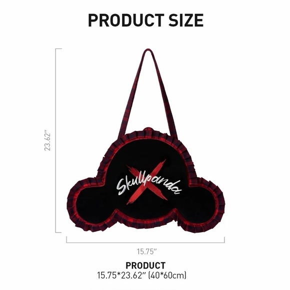 Skullpanda Tell Me What You Want Series Shoulder Ruffled Bag - Picture 9 of 11
